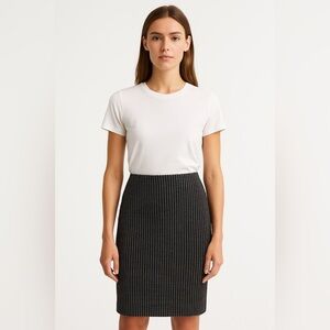 ✨ Black & White Loft Midi Skirt – Size Medium (NWOT) ✨